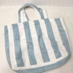 Mark & Graham cabana strip terry beach tote
